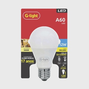 G-LIGHT - LAMPADA LED 12W A60 3000K UN.