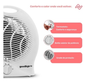 AQUECEDOR ELETRICO DOMESTICO 200W - GOOD&GO