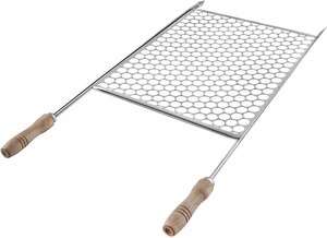 GRELHA MOEDA ACO INOX 48CMX36CM - UTIMIL
