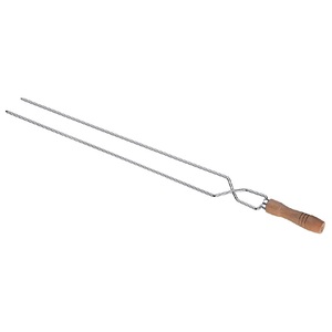 ESPETO DUPLO 75CM CROMADO UTIMIL UN.