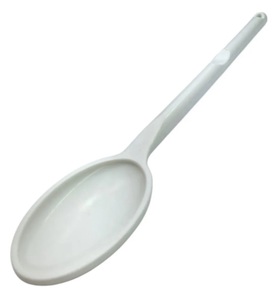 COLHER FUNDA NYLON TEMP 160 30CM BRANCA – SOLRAC