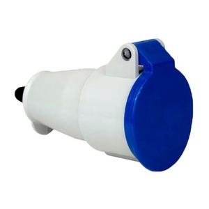 TOMADA INDUSTRIAL 230V 2P+T 16A IP44 AZUL UN.