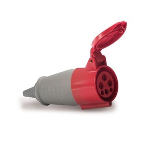 PINO FEMEA 3P+T 380V 6H 32A IP44 VERMLHO UN,