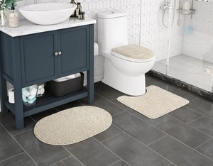 KIT TAPETE COMFORT P/ BANHEIRO NUDE 3 PCS - ADOMES