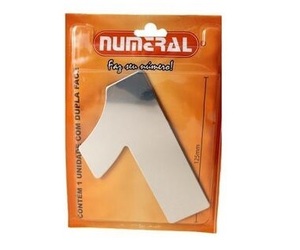 NUMERO ADESIVO DE ACO Nº1 - NUMERAL