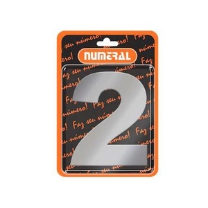 NUMERO ADESIVO DE ACO Nº2 – NUMERAL