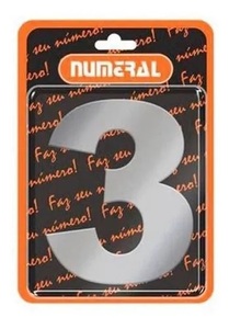 NUMERO ADESIVO DE ACO Nº3 – NUMERAL