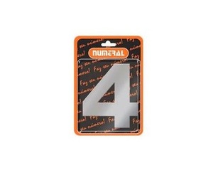 NUMERO ADESIVO DE ACO Nº4 – NUMERAL