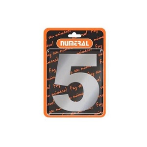 NUMERO ADESIVO DE ACO Nº5 – NUMERAL
