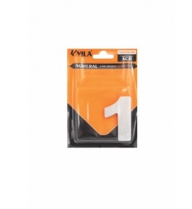 NUMERO ADESIVO DE ACO 60MM Nº1 - NUMERAL