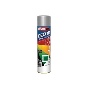 TINTA SPRAY DECOR ALUMINIO 360ML COLORGIN UN.